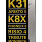 LGK K31 / Aristo 5 / K8X / Phoenix 5 / Risio 4 / Tribute Monarch (K300) Screen Assembly (Without The Frame) (Refurbished) (Black)