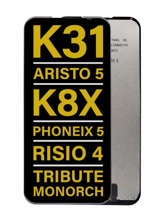 LGK K31 / Aristo 5 / K8X / Phoenix 5 / Risio 4 / Tribute Monarch (K300) Screen Assembly (Without The Frame) (Refurbished) (Black)