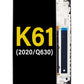 LGK K61 2020 (Q630) Screen Assembly (With The Frame) (Refurbished) (Black)