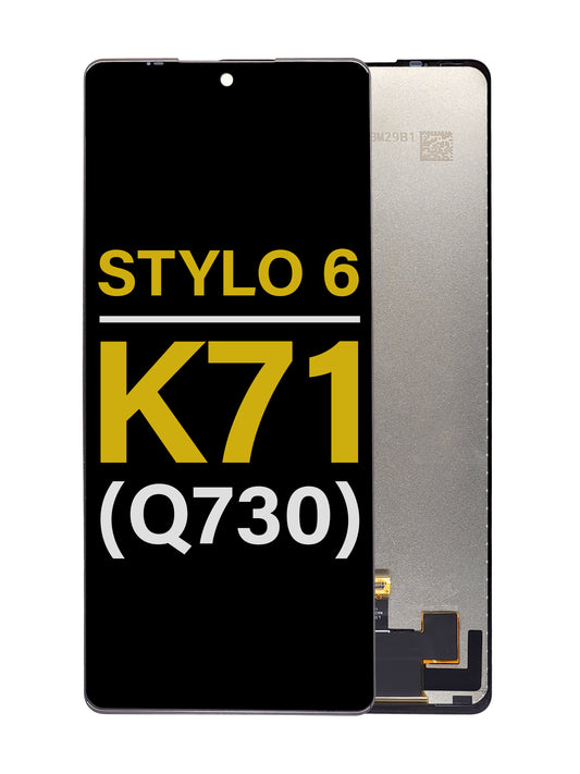 LGS Stylo 6 / K71 (Q730) Screen Assembly (Without The Frame) (Refurbished) (Black)