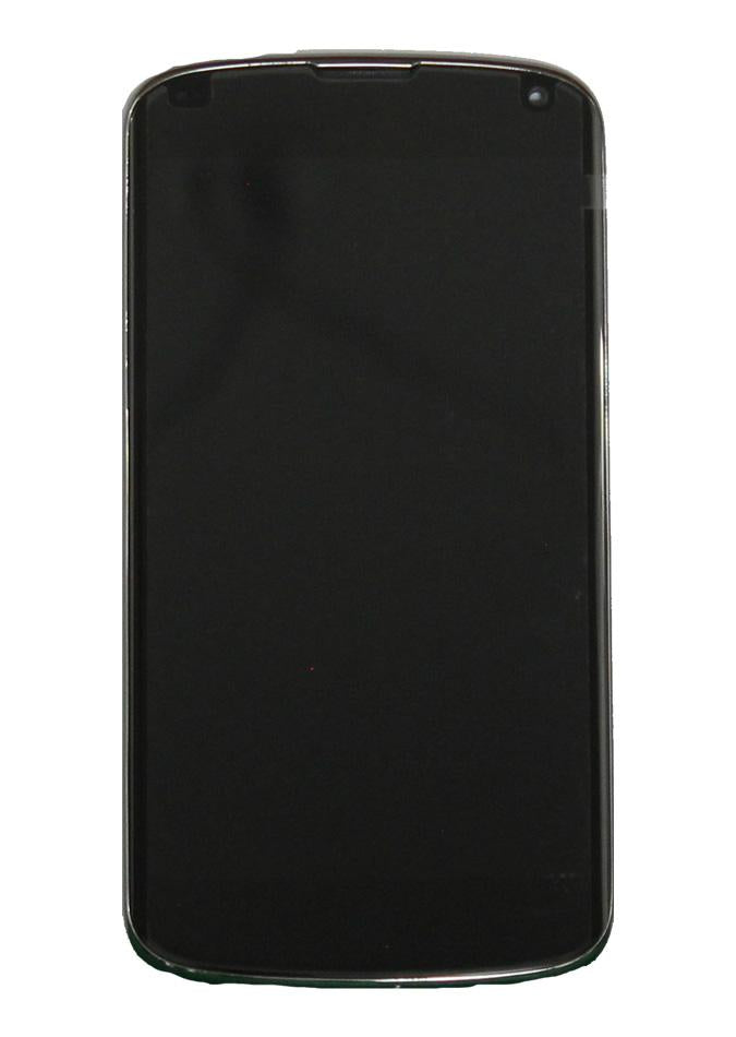 LGN Nexus 4 Screen Assembly (With The Frame) (Refurbished) (Black)