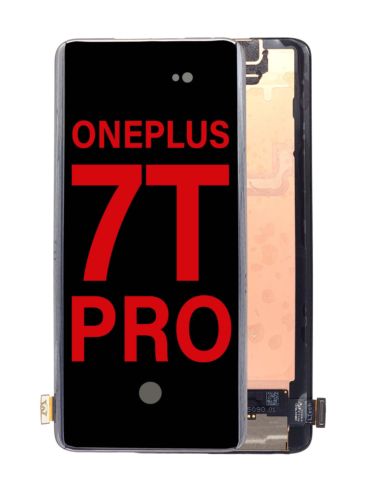 OPS 1+7T Pro Screen Assembly (Without The Frame) (OLED) (Black)