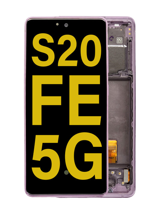 SGS S20 FE (5G) Screen Assembly (With The Frame) (Refurbished) (Cloud Lavender)