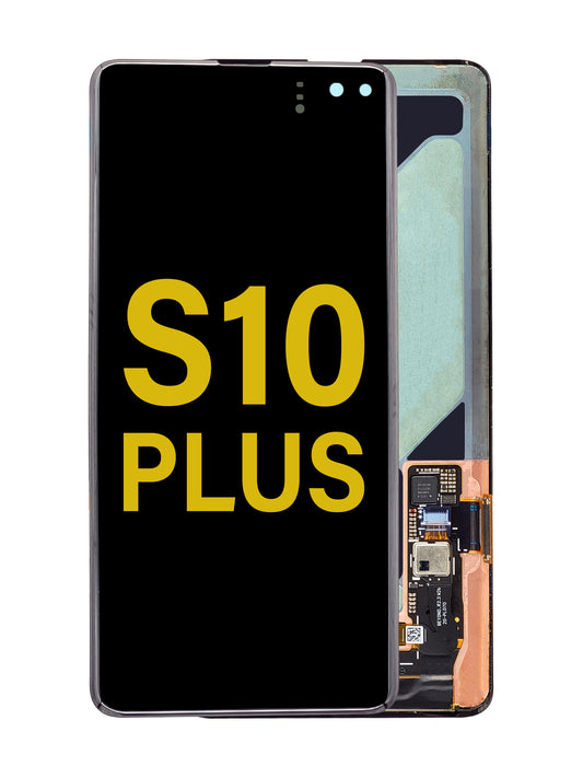 SGS S10 Plus Screen Assembly (Without The Frame) (Refurbished) (Black)