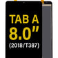 SGT Tab A 8" 2018 (T387) LCD Assembly With Digitizer (Black)