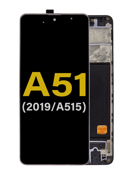 SGA A51 2019 (A515) (4G) Screen Assembly (With The Frame) (Service Pack) (Black)