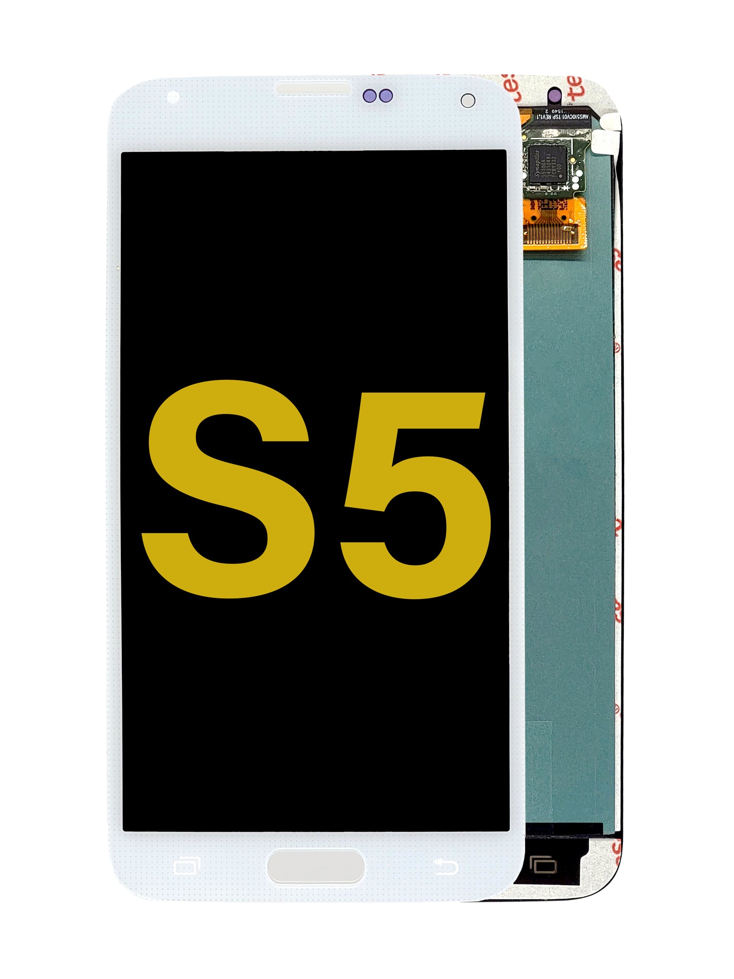 SGS S5 Screen Assembly (Without The Frame) (Refurbished) (White)