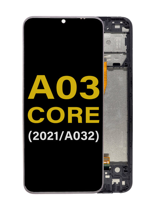 SGA A03 Core 2021 (A032) Screen Assembly (With The Frame) (Refurbished) (Black)