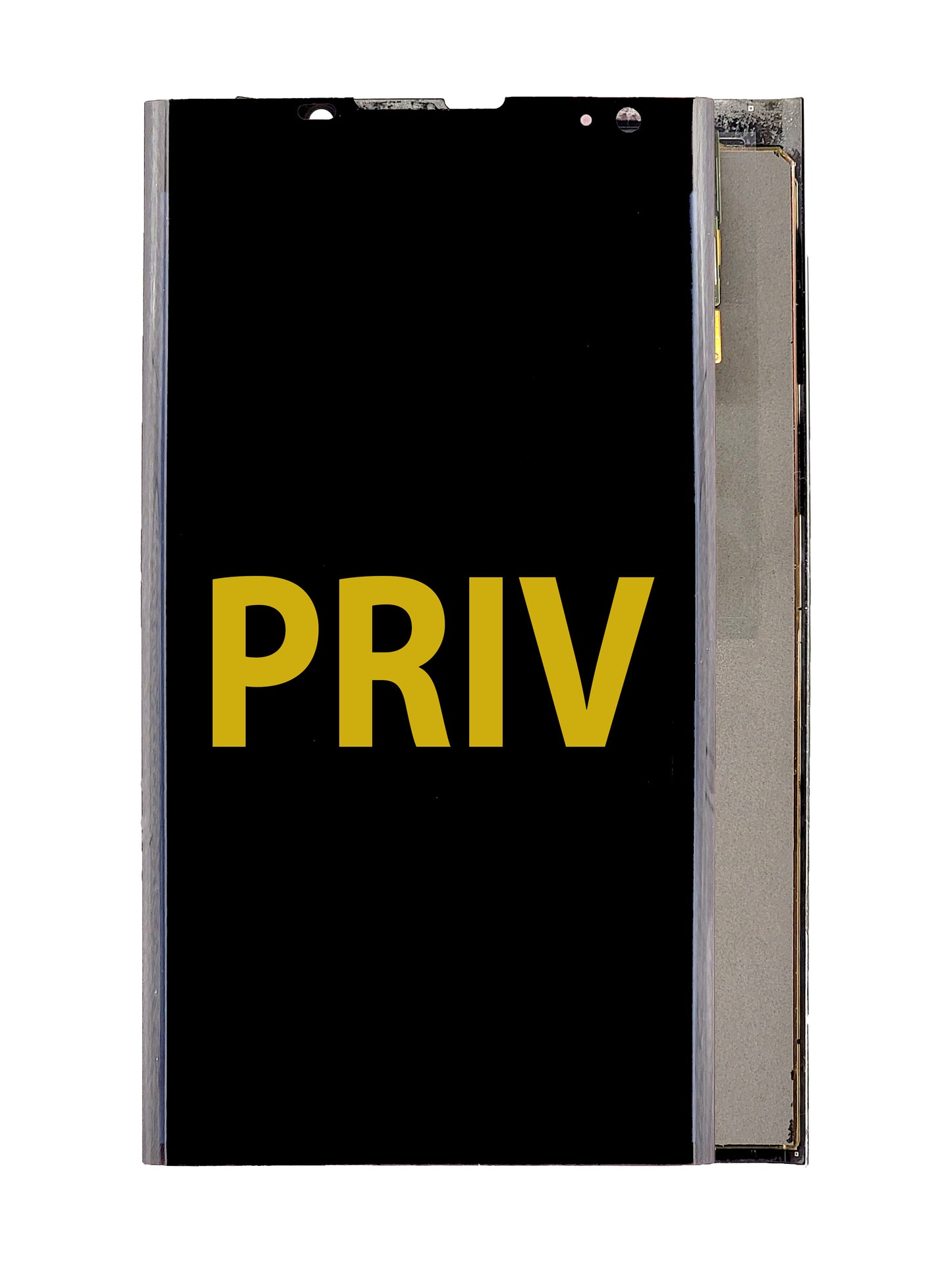 BB Priv Screen Assembly (Without The Frame) (Refurbished) (Black)