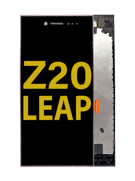 BB Z20 (Leap) Screen Assembly (With The Frame) (Refurbished) (Black)