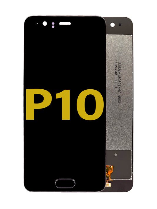 HW P10 Screen Assembly (Without The Frame) (Refurbished) (Black)