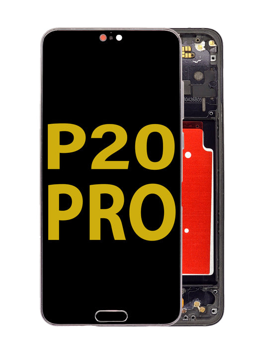 HW P20 Pro Screen Assembly (With The Frame) (Refurbished) (Black)