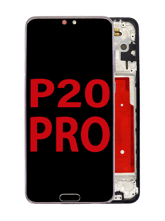 HW P20 Pro Screen Assembly (With The Frame) (OLED) (Black)