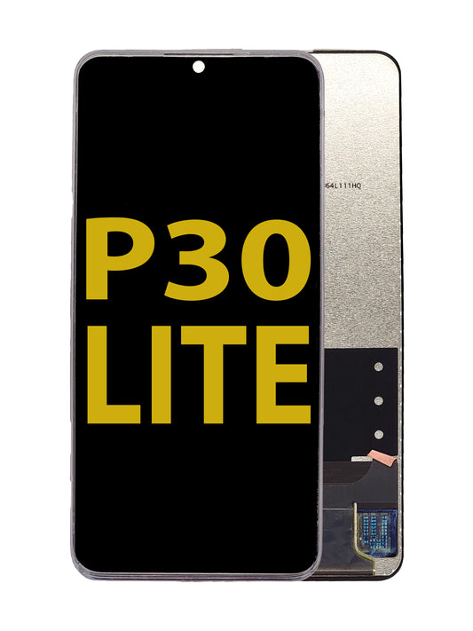 HW P30 Lite Screen Assembly (Without The Frame) (Refurbished) (Black)