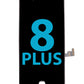LCD Assembly with Steel Plate for iPhone 8 Plus (Black) (Aftermarket / QV5)