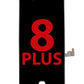 LCD Assembly with Steel Plate for iPhone 8 Plus (Black) (Aftermarket / QV6)