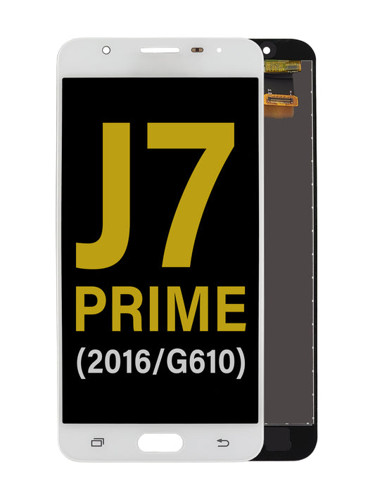 SGJ J7 Prime 2016 (G610) Screen Assembly (Without The Frame) (Refurbished) (White)