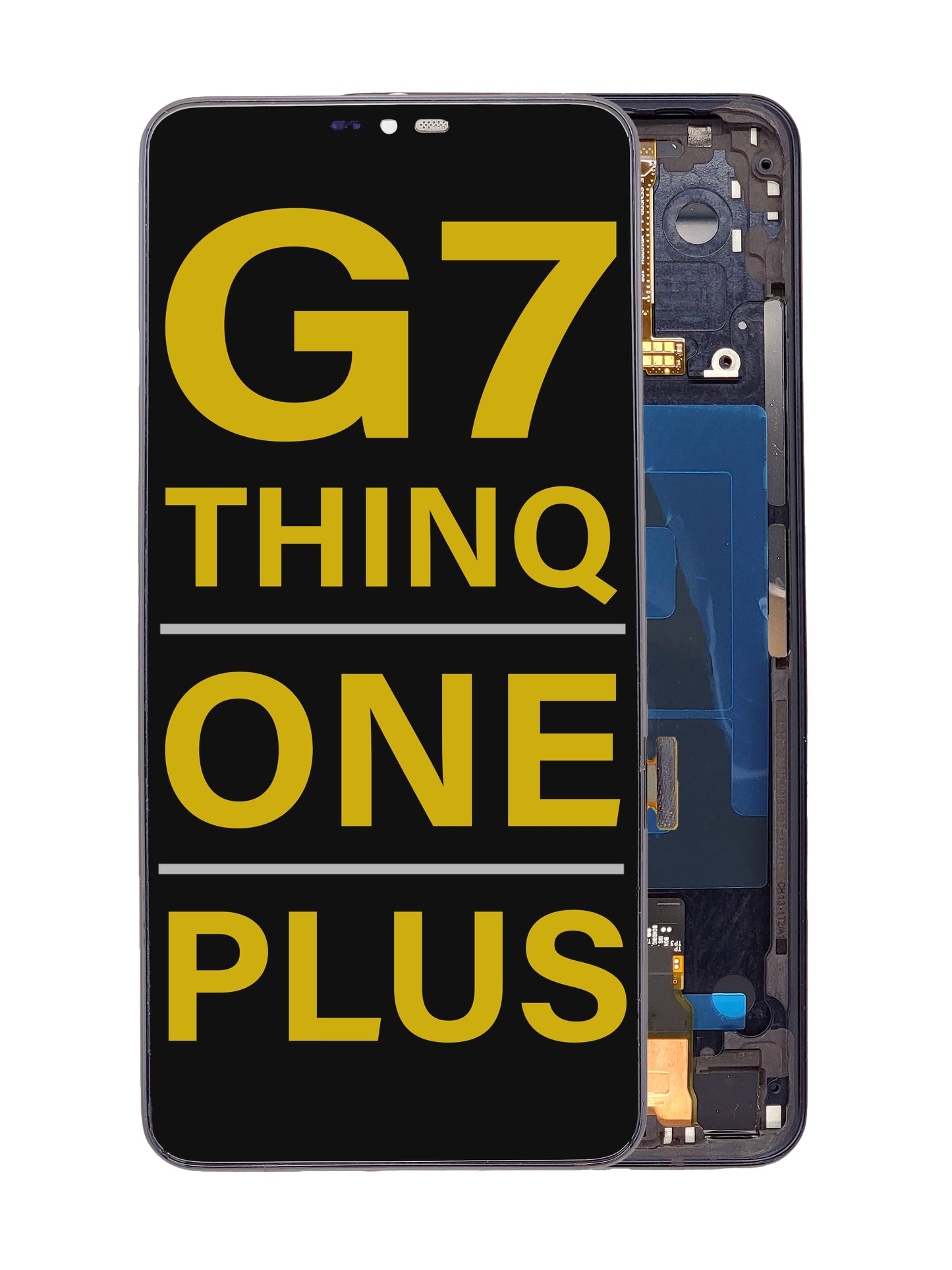 LGG G7 ThinQ / G7 One / G7 Plus Screen Assembly (With The Frame) (Refurbished) (Black)
