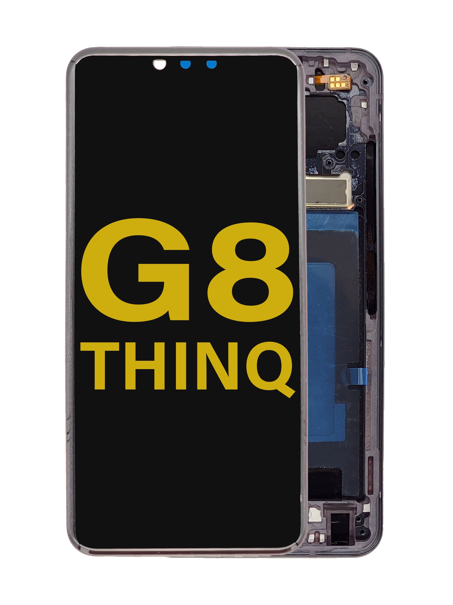 LGG G8 ThinQ Screen Assembly (With The Frame) (Refurbished) (Black)