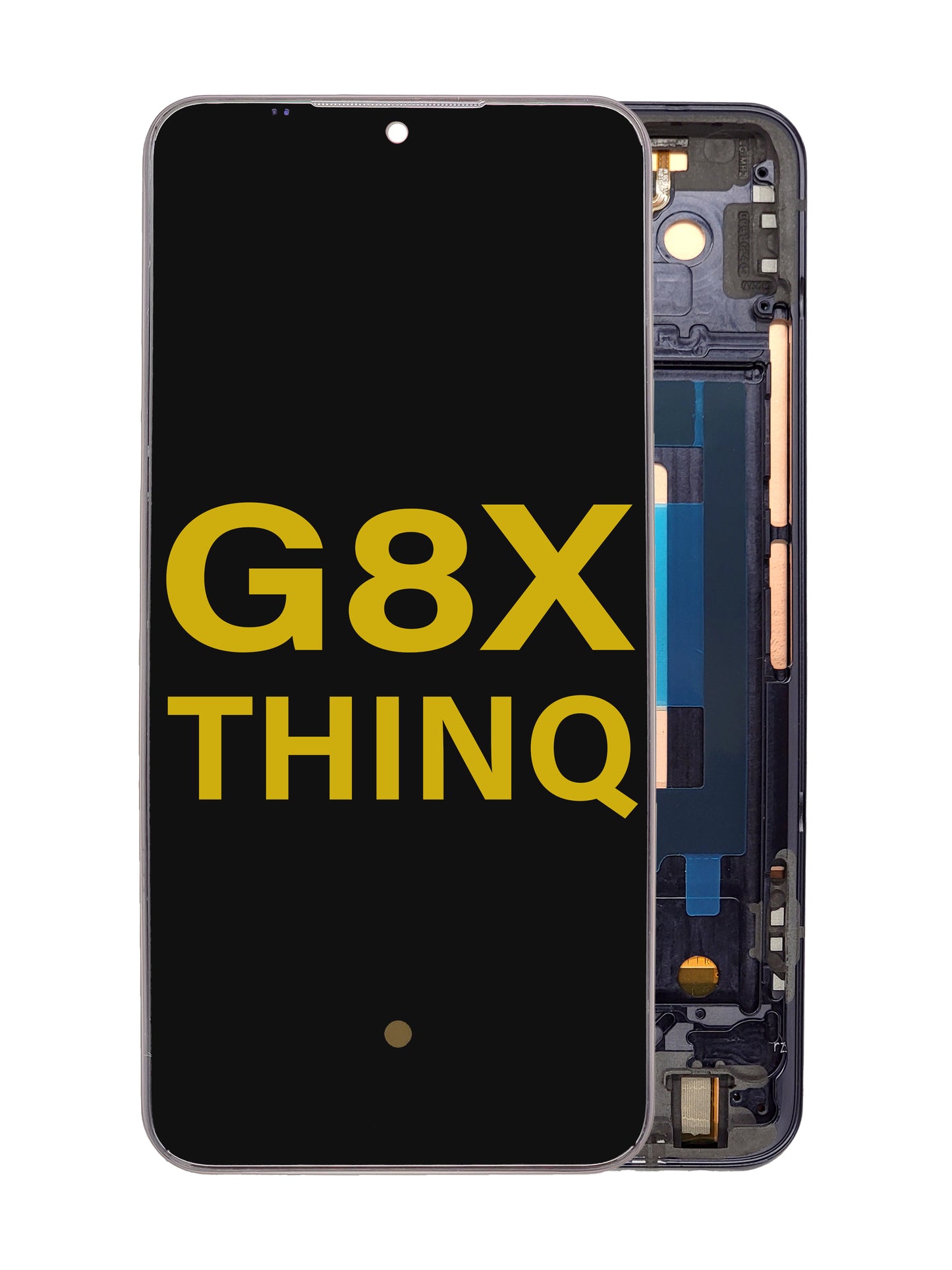 LGG G8X ThinQ Screen Assembly (With The Frame) (Refurbished) (Black)