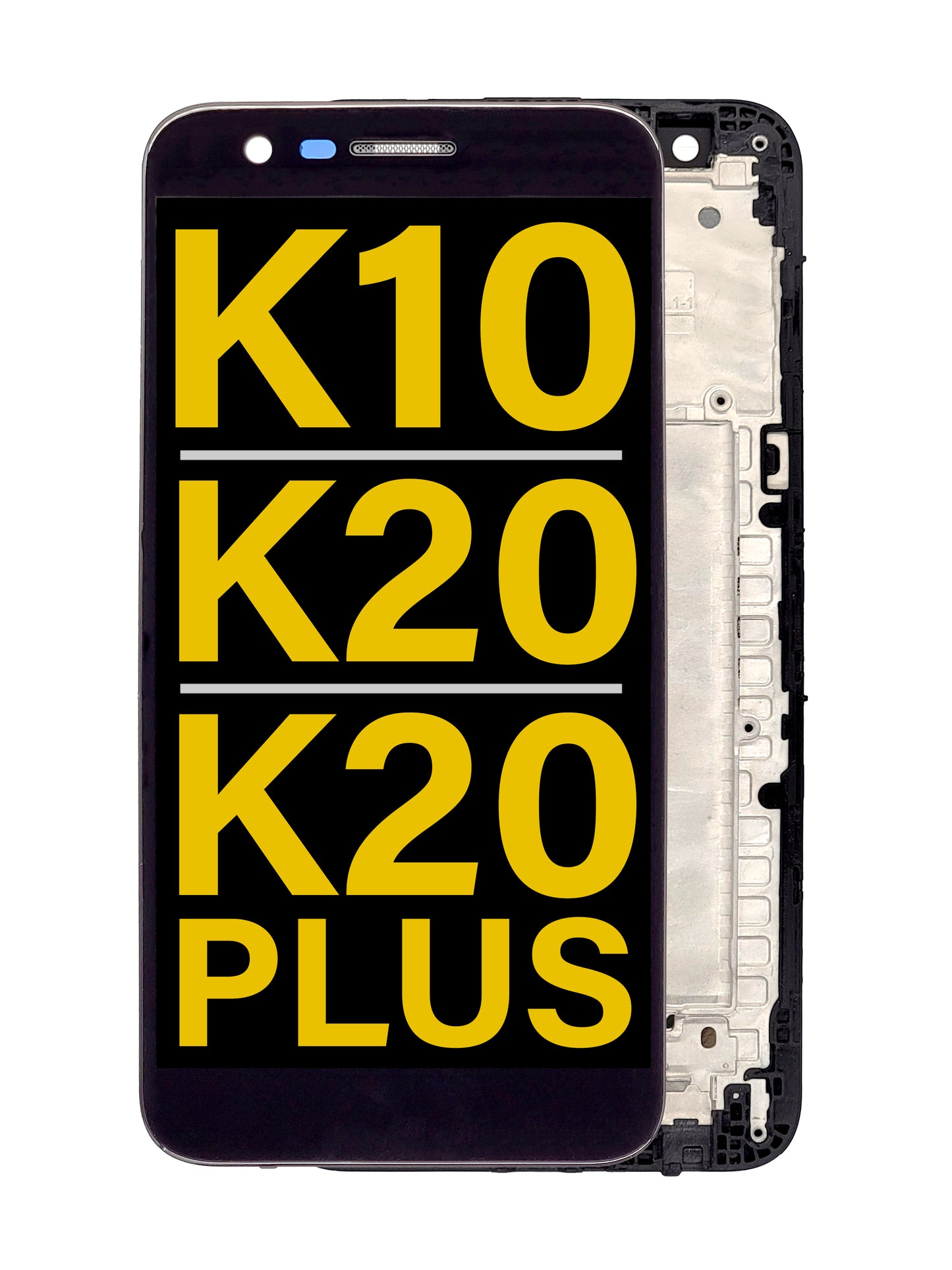 LGK K10 / K20 / K20 Plus 2016 (K320) Screen Assembly (With The Frame) (Refurbished) (Black)