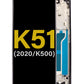LGK K51 2020 (K500) Screen Assembly (With The Frame) (Refurbished) (Black)