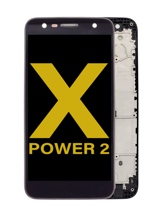 LGX X Power 2 Screen Assembly (With The Frame) (Refurbished) (Black)