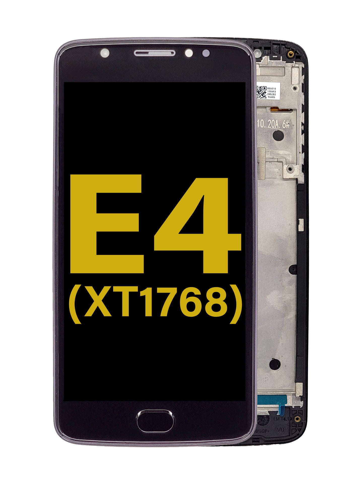 Moto E4 (XT1768) Screen Assembly (With The Frame) (Refurbished) (Black)