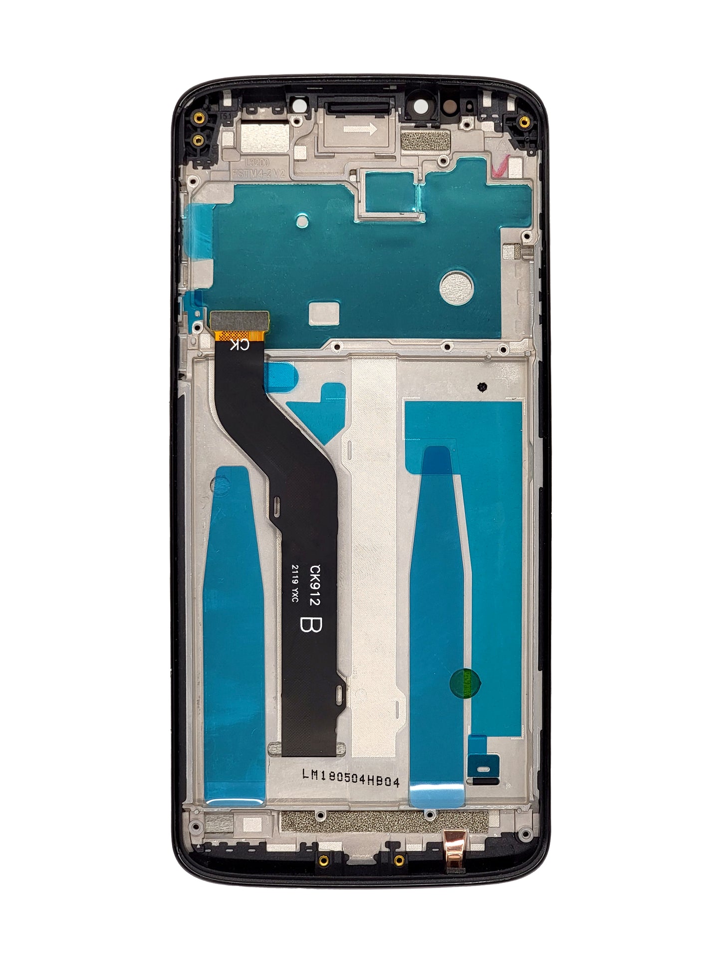 Moto E5 Plus (XT1924) Screen Assembly (With The Frame) (Refurbished) (Black)