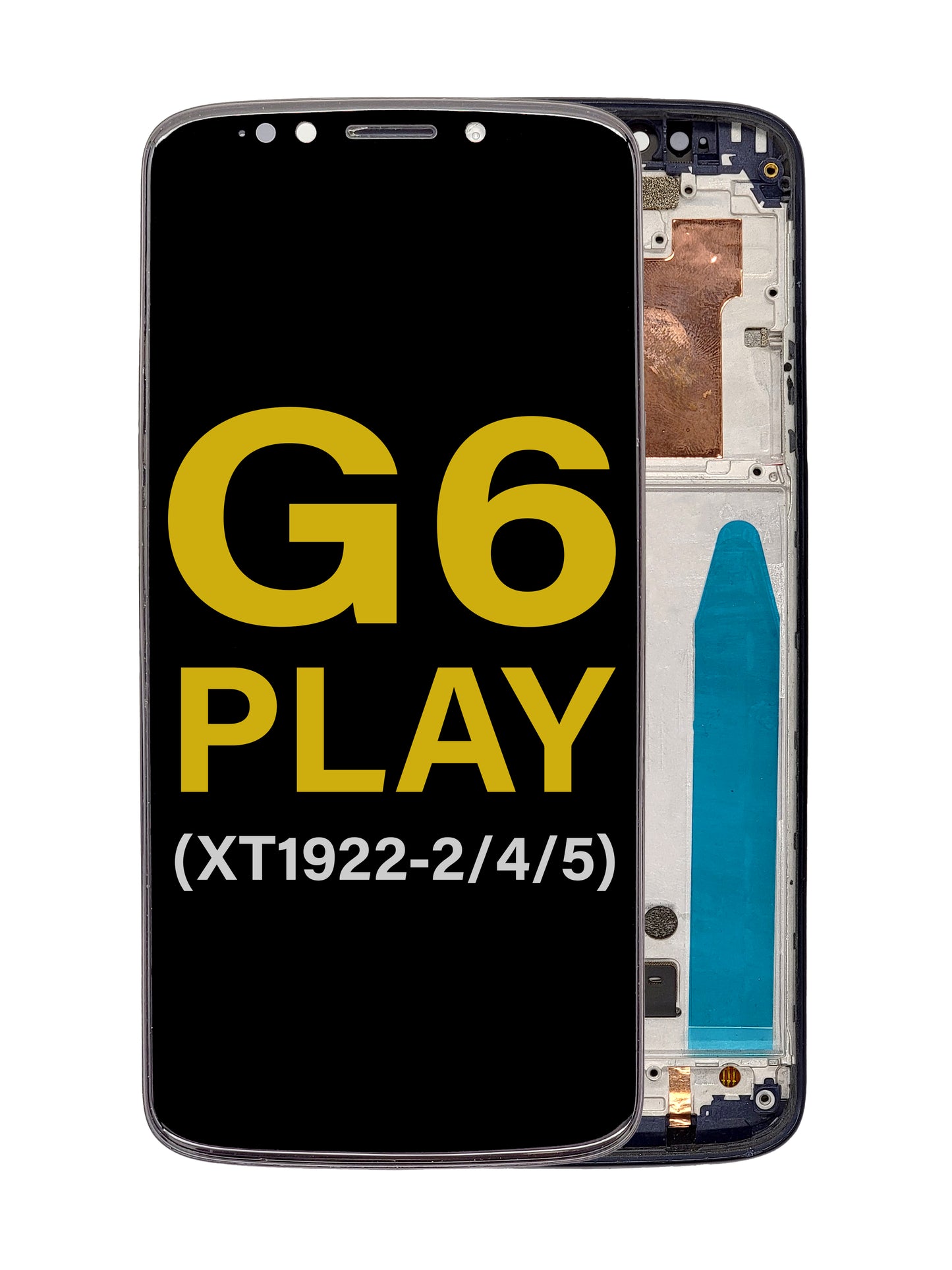 Moto G6 Play (Int. Version) (XT1922-2/4/5) Screen Assembly (With The Frame) (Refurbished) (Black)