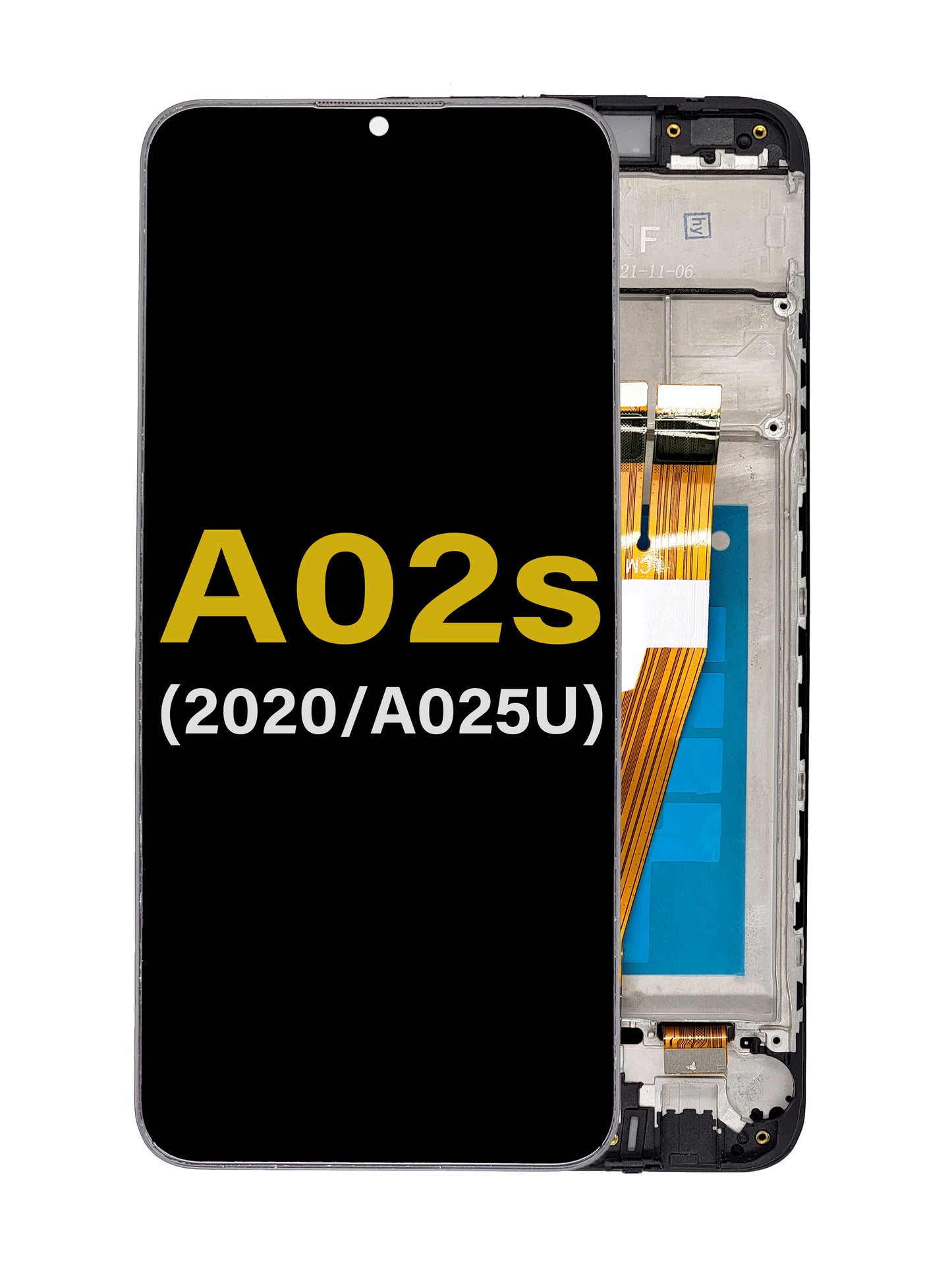 SGA A02s 2020 (A025U) (NA Version) Screen Assembly (With The Frame) (Refurbished) (Black)