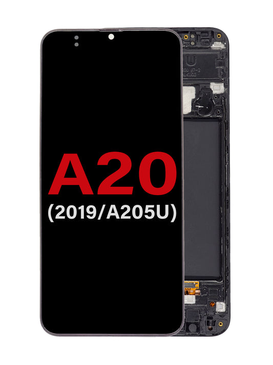 SGA A20 2019 (A205U) U Version Screen Assembly (With The Frame) (OLED) (Black)