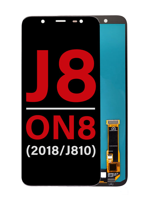 SGJ J8 2018 (J810) / On8 Screen Assembly (Without The Frame) (OLED) (Black)
