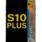 SGS S10 Plus Screen Assembly (With The Frame) (Refurbished) (Prism Black)