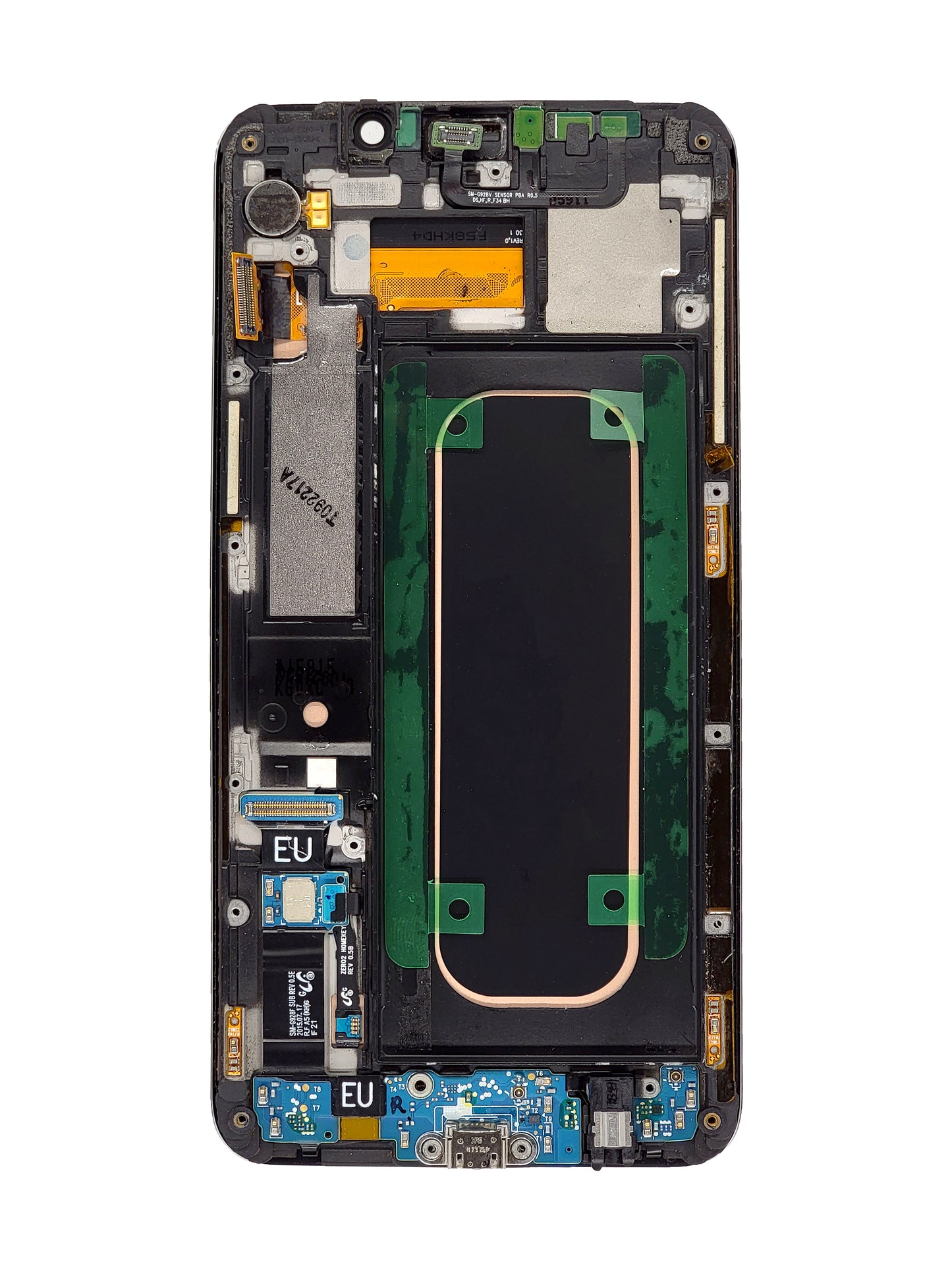 OLED Assembly with Frame for Galaxy S6 Edge (G925) (BLUE) (Premium)