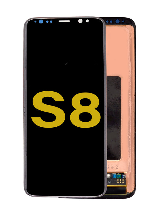 SGS S8 Screen Assembly (Without The Frame) (Refurbished) (Black)