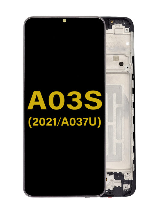 SGA A03s 2021 (A037U) (USA Version) Screen Assembly (With The Frame) (Refurbished) (Black)