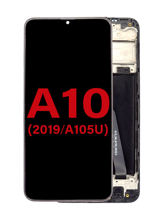 SGA A10 2019 (A105U) USA Version Single Sim Screen Assembly (With The Frame) (OLED) (Black)