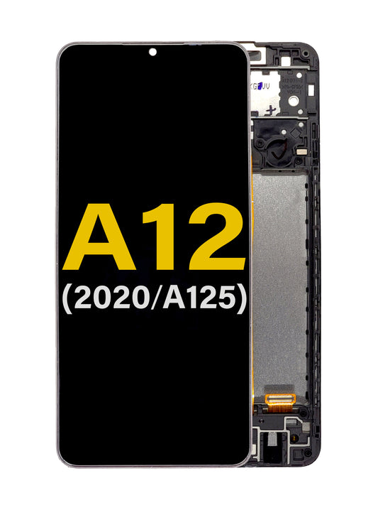 SGA A12 2020 (A125) Screen Assembly (With The Frame) (Refurbished) (Black)