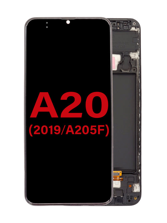 SGA A20 2019 (A205F) F Version Screen Assembly (With The Frame) (OLED) (Black)