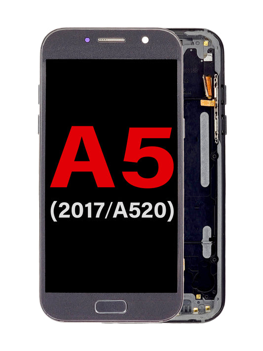 SGA A5 2017 (A520) Screen Assembly (With The Frame) (OLED) (Black)