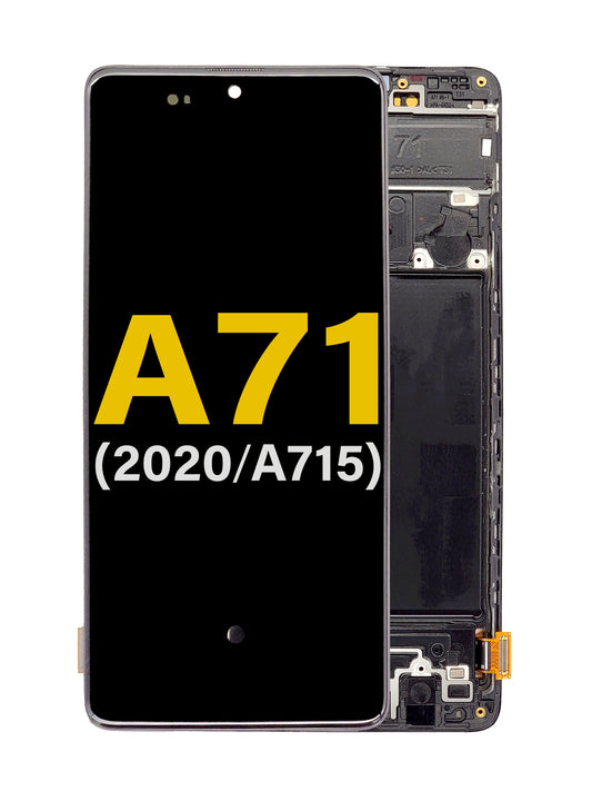 SGA A71 2020 (A715) Screen Assembly (With The Frame) (Refurbished) (Black)