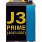SGJ J3 Prime (J327) 2017 Screen Assembly (Without The Frame) (Refurbished) (Black)