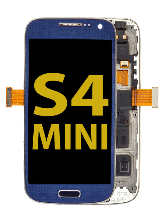 SGS S4 Mini Screen Assembly (With The Frame) (Refurbished) (Blue)