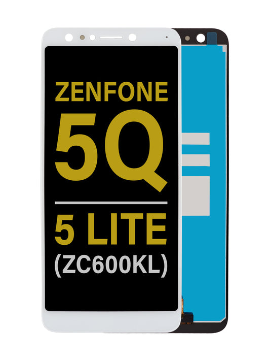Zenfone 5Q / 5 Lite (ZC600KL) Screen Assembly (Without The Frame) (Refurbished) (White)