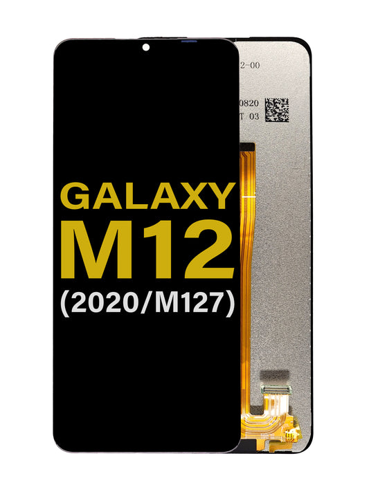SGO Galaxy M12 (M127) Screen Assembly (Without The Frame) (Refurbished) (Black)