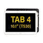 SGT Tab 4 10.1" (T530) LCD Assembly with Digitizer (With The Frame) (White)