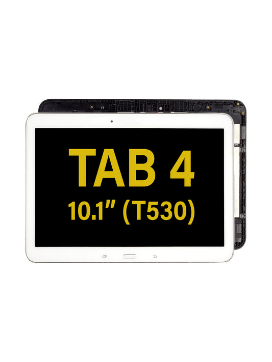 SGT Tab 4 10.1" (T530) LCD Assembly with Digitizer (With The Frame) (White)