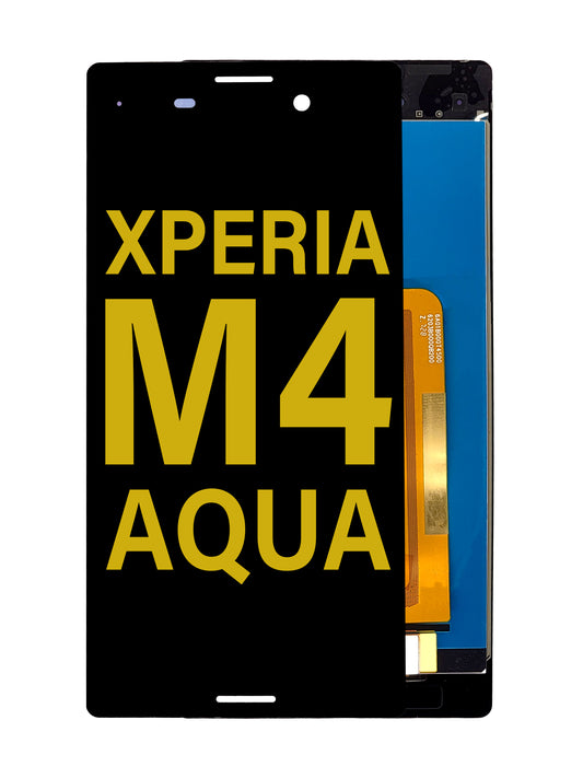 SXO Xperia M4 Aqua Screen Assembly (Without The Frame) (Refurbished) (Black)