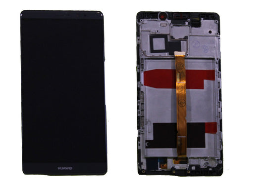 HW Mate 8 Screen Assembly (With The Frame) (Refurbished) (Black)